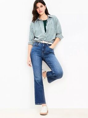 NWOT Ann Taylor LOFT The Kick Crop Jeans